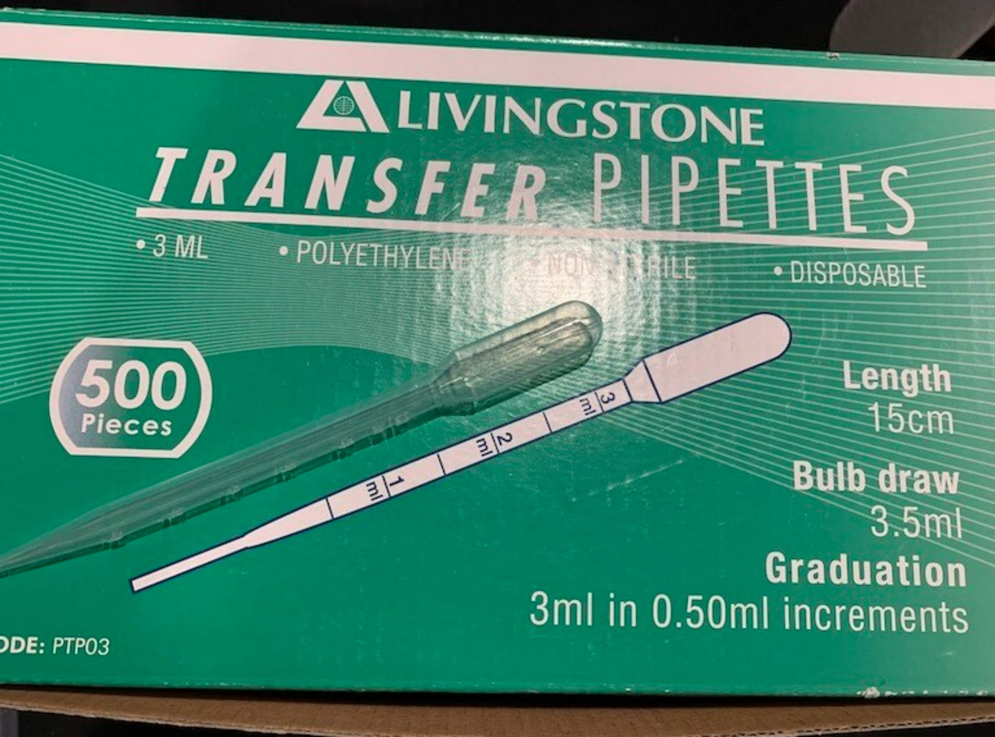 Polyethylene Science Pipette 3mL - Child Toy