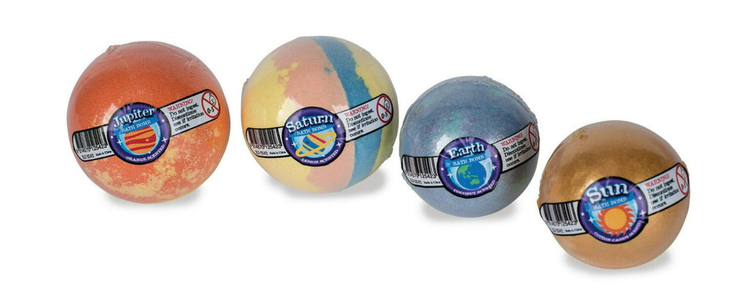 Heebie Jeebies - Space Bath Bomb Planet Shaped | Scented - Set of 4
