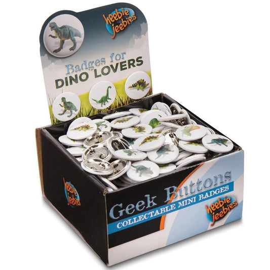 Dinosaur Mini Badges - Heebie Jeebies